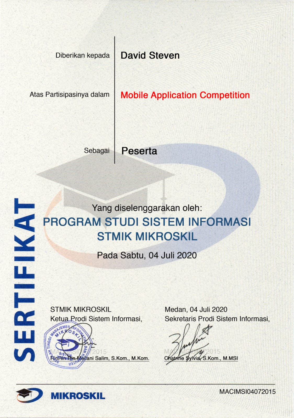 Mobile App Competition Finalist